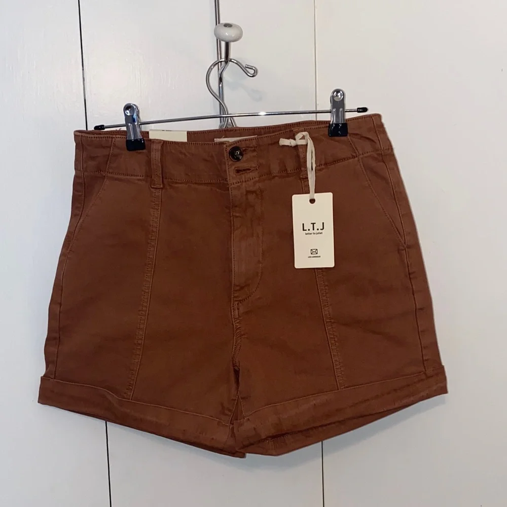 Women's Brown Shorts - Picture 1 of 4